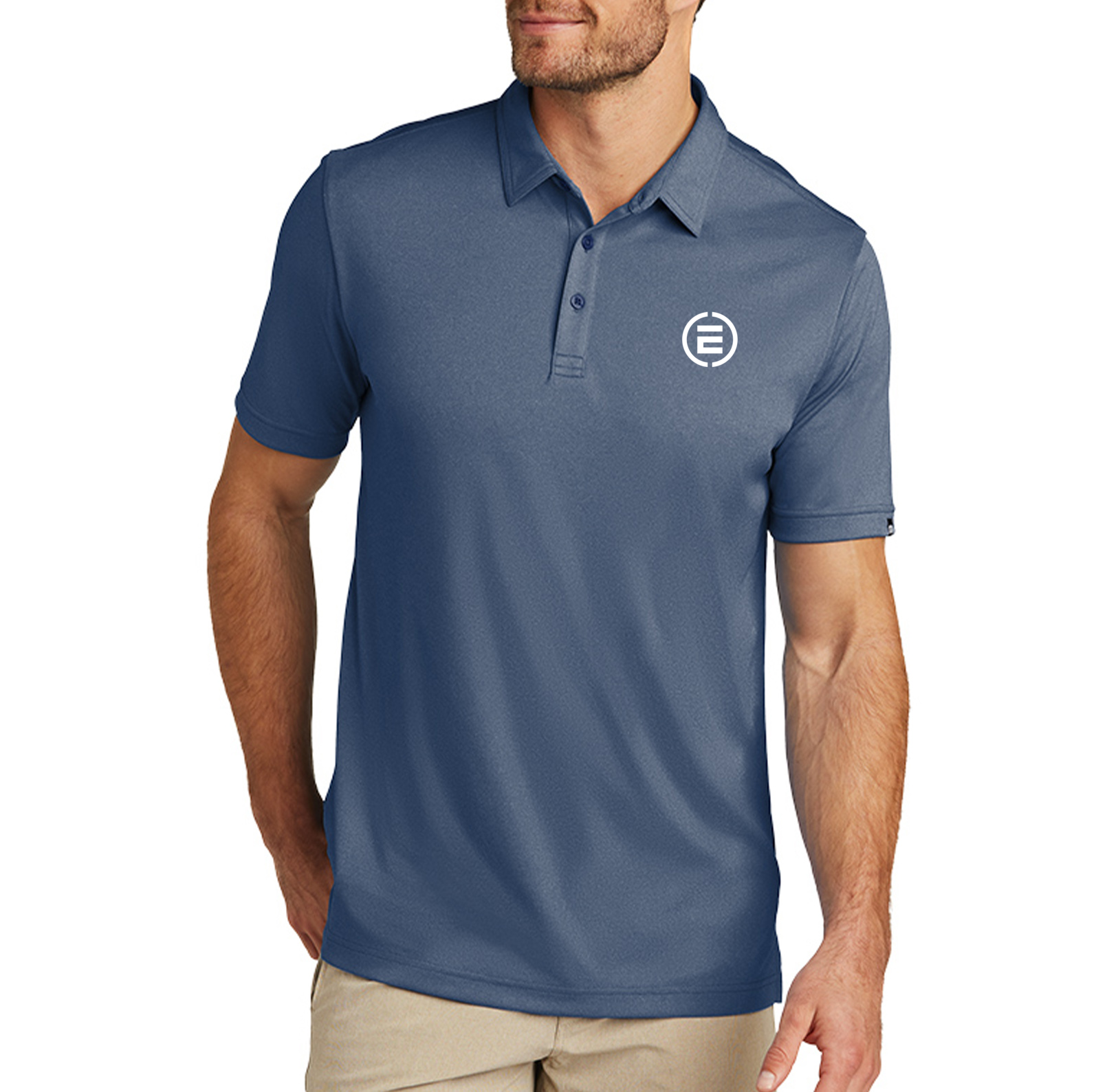 Encompass TravisMathew Men's Coto Polo Shirt | Silvered Blue